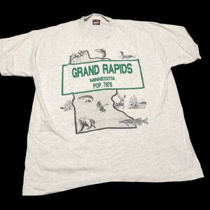 Vintage Grand Rapids MN Wildlife T-Shirt; Moose, Fish, Duck, Bear, Hawk, Deer XL